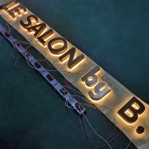 Fast delivery China LED Advertising Back-Lit 3D Letters Sign