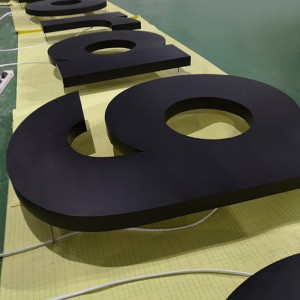 OEM/ODM Supplier China Stud Wall Mounted Side Lit Signs Back Lit Metal Letters with LED Light