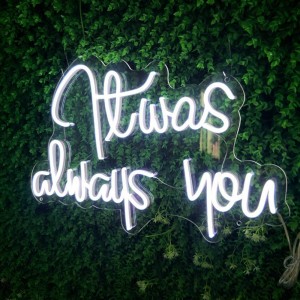 2021 Latest Design China Wedding Decoration Outdoor Acrylic 12V Custom Neon Sign Letters LED Neon Sign