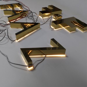 Good User Reputation for China High Quality Acrylic Molded Gold Letter Sign 3D