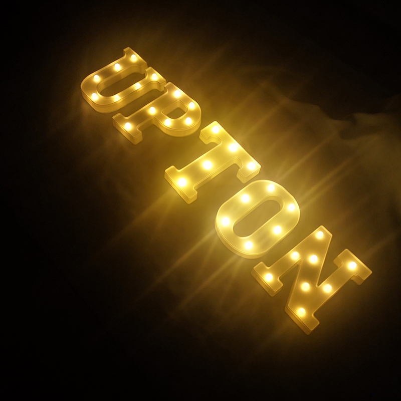 Led Light up Letters Giant Metal Marquee Alphabet Sign