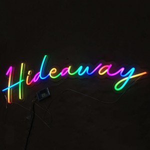 12v rgb colorful neon light up letter sign